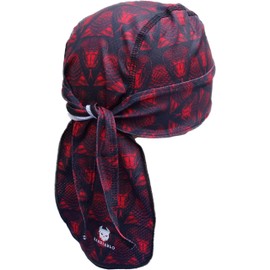 BANDIABLO Bandana Skull Cap Hat for Cycling Running Gym Outdoor Sports, Sweat Wicking Sun Protection, Headwear for Men and Women, Snake Pattern