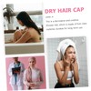 IWOWHERO Animal Embroidered Hair Drying Cap for Women Super Absorbent