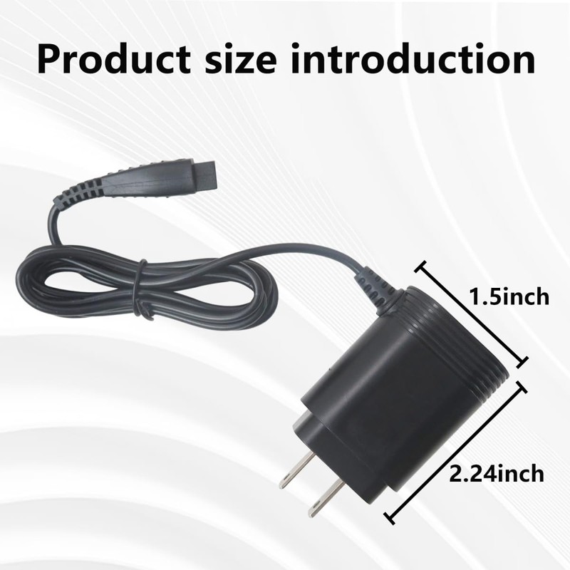 Replacement Charger for Panasonic ES-LV81-K, ES-LV90, ES-LV95, ES-LV95-S, ES-LV96, ES-LV96-S,