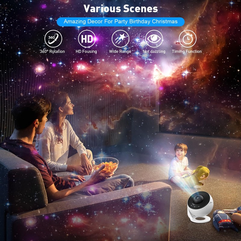 Planetarium Projector for Bedroom, 13 in 1 Star Projector Galaxy
