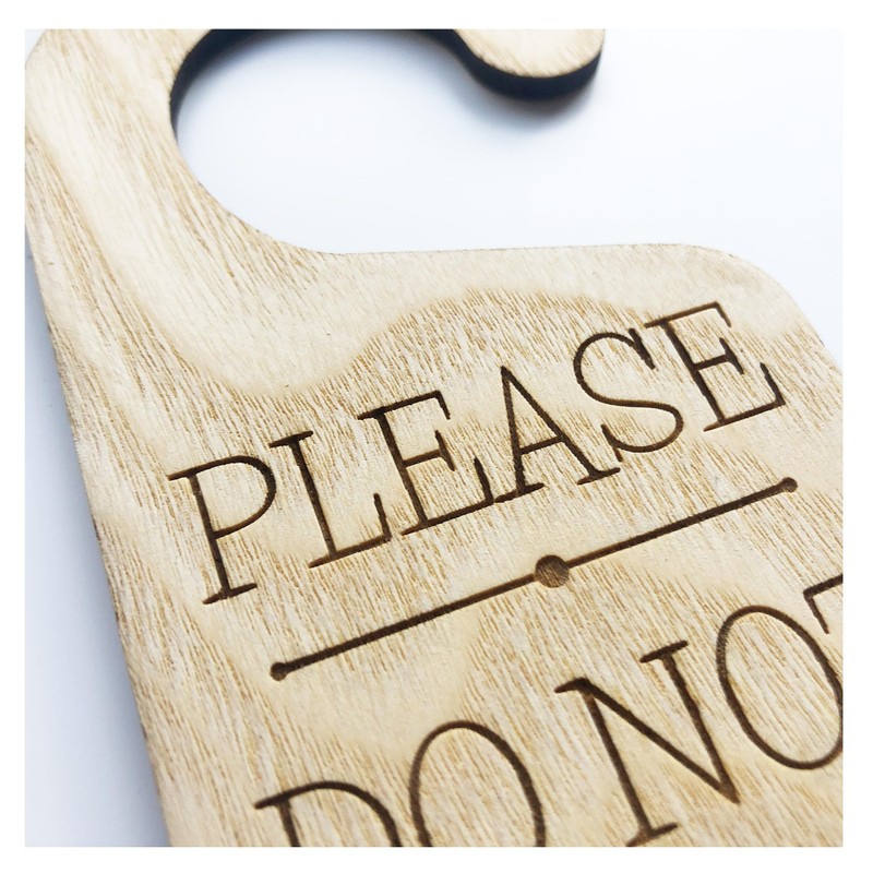 Double Sided Door Sign Welcome Please Knock & Please Do