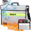 Fireproof Box (6500°F), Fireproof Wallet with Lock, 10 Layers of