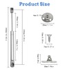 Forhandy Pack of 4 Gas Spring 60N/6 kg Gas Pressure