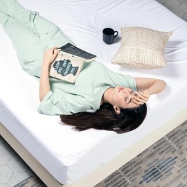 Hygea Natural Queen size Mattress Cover, Bed Bug Proof & Water Resistant Mattress Protector