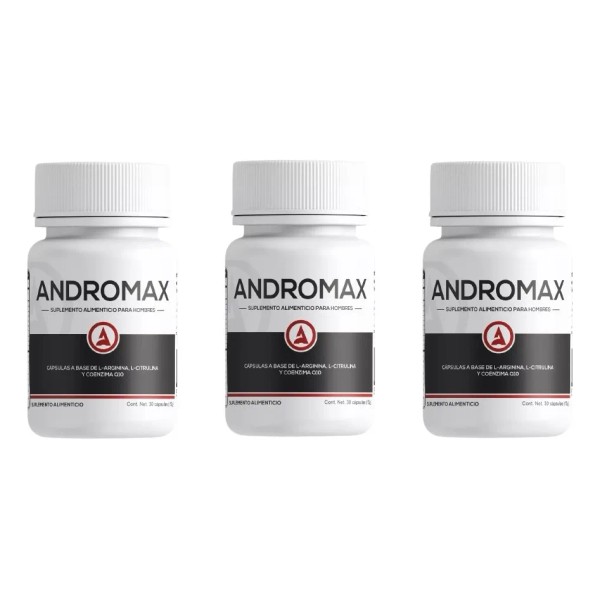 3pack Suplemento Andromax L-arginina Y L-citrulina 30cap Sfn