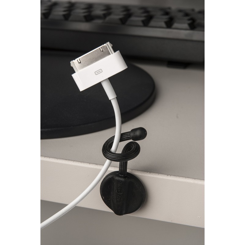 Nite-ize Gear Tie Mountable Cable Organiser – Black, 7.6 cm,