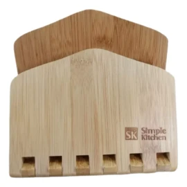 Servilletero Bambu Dispensador Servilletas Jumbo Plegable