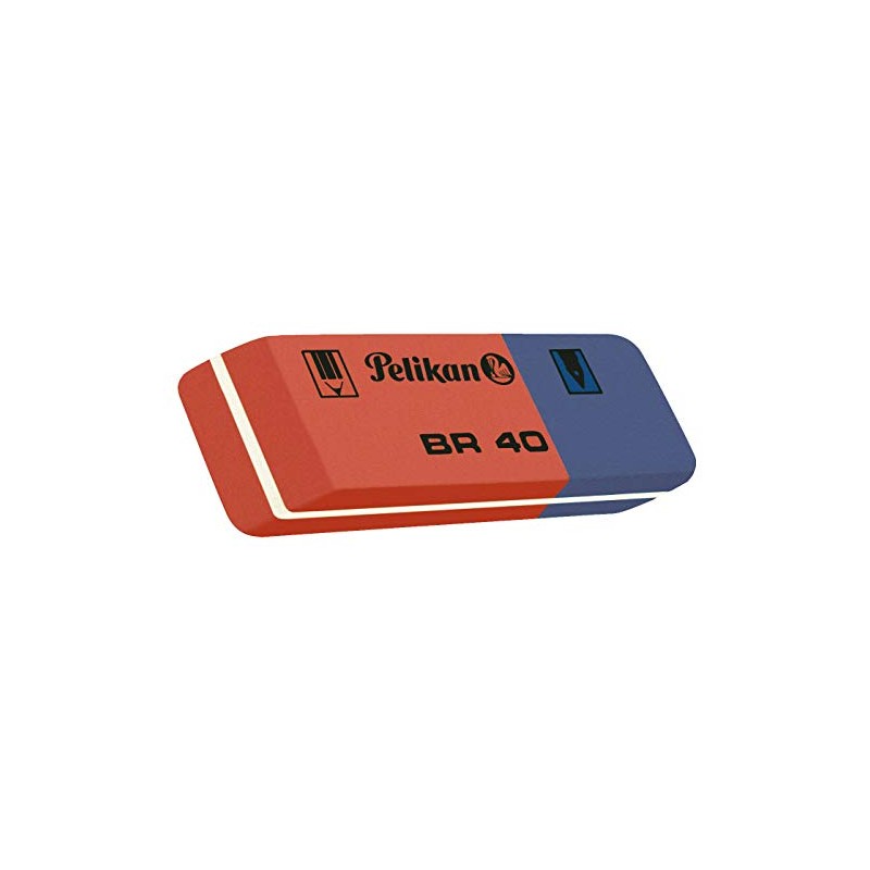 Pelikan Set of 4 Erasers BR40 for Pencil, Pastel Pens,