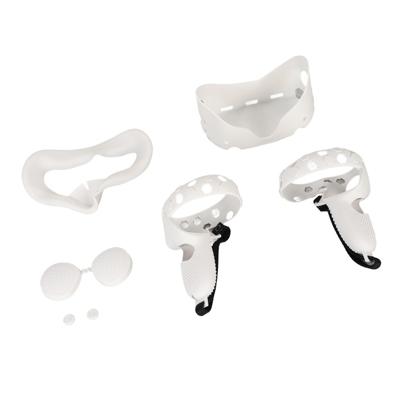 5 in 1 Silicone Cover Set for Quest 2 Includes