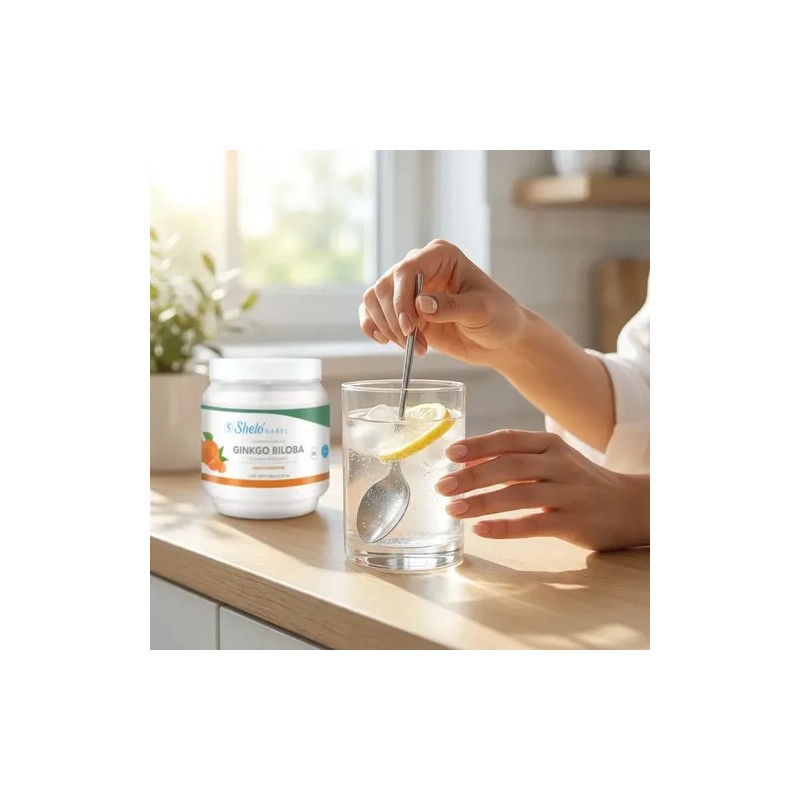 Colágeno Hidrolizado Sheló Nabel Ginkgo Biloba Sabor Mandarina 450g