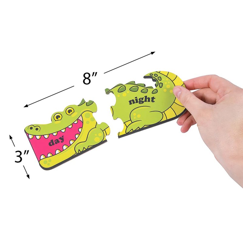 Fun Express Antonym Self-Checking Puzzles - 60 Pieces - Educational