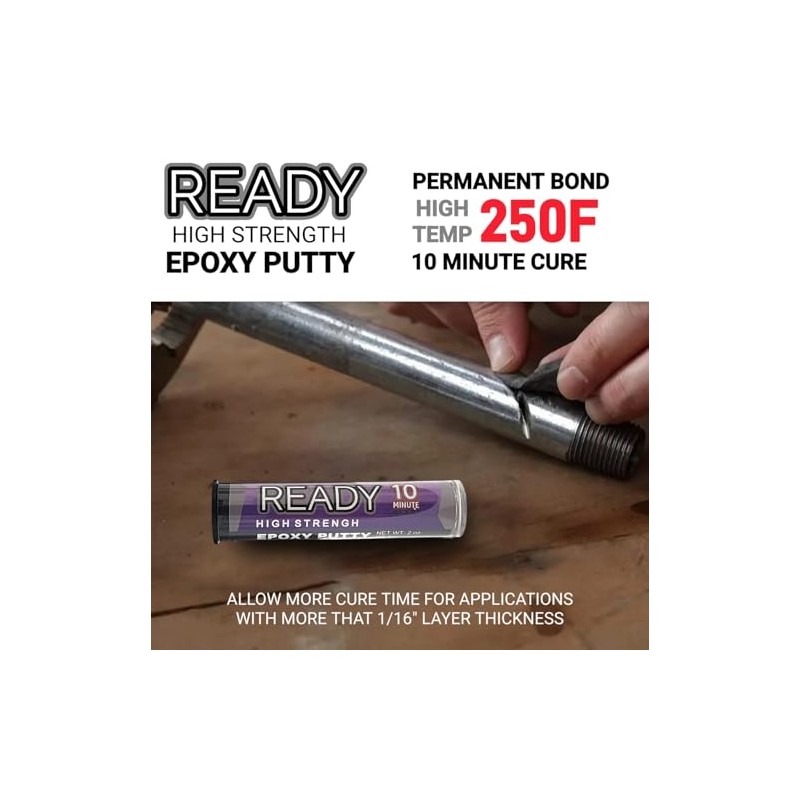 ACMAXPRO Ready High Strength Epoxy Putty, 10 Min Quick Set,