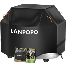 Heavy Duty & Thick BBQ Cover for Grill - Waterproof, UV & Fade Resistant Gill Cover, Fit for Weber, Brinkmann, Char Broil, Outback and More,All-Weather Protection with Drawstring, Hook & Loop Straps