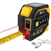 4-in-1 Laser Tape Measure with Laser Level Crosshairs |130ft/40m Laser