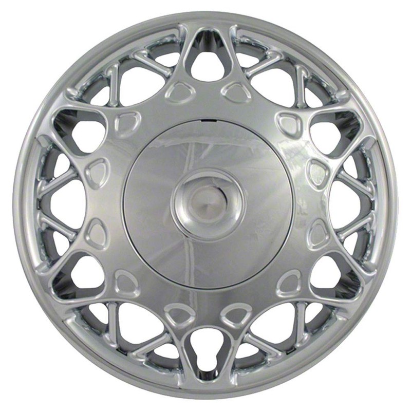 Brighter Design Set of 4 15" Screw-on Chrome Hubcaps for