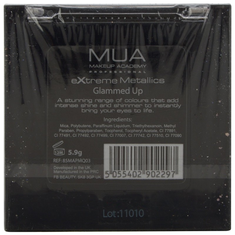 MUA Metallic Lidschatten Quad - Glammed Up