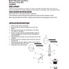 Artiwell Lift & Turn Tub Trim Set with Two-Hole Overflow
