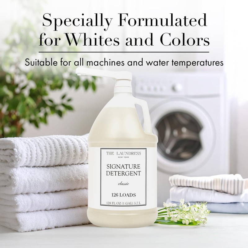 The Laundress Luxury Laundry Detergent, Gallon Pump, 126 Loads, Scented