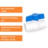 GASHER 5PCS 3/4 Inch PVC Ball Valve Shut Off Switch