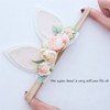 GEZISAN Bunny Headband Ear Easter Baby Girls Flower Crown Spring