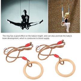 Gymnastics rings, gymnastics rings, wooden swing, wooden ring with rope, 2 pieces/set, fitness wooden gymnastics swing, gymnastic rings, fitness ring for crossfitting, replacement for wooden swing
