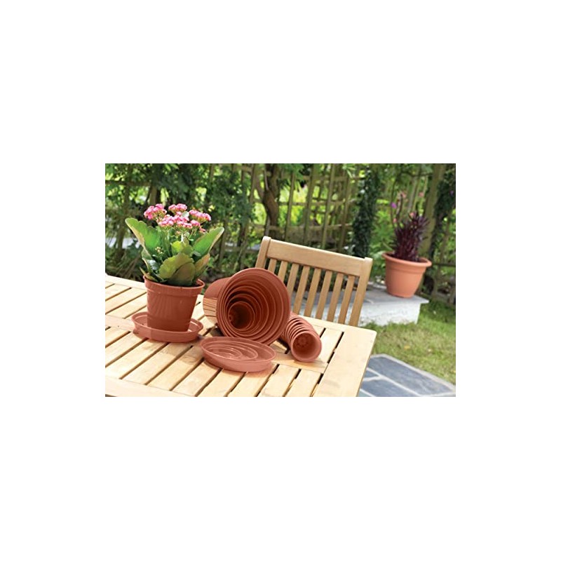 Whitefurze G04012 7.5cm Garden Pot - Terracotta (Set of 10)