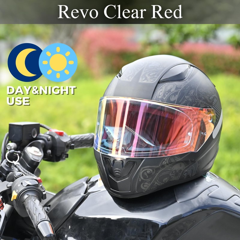 Logto Compatible with LS2 FF353/320/328/800 Helmets Visor Tint Replacement Motorcycle