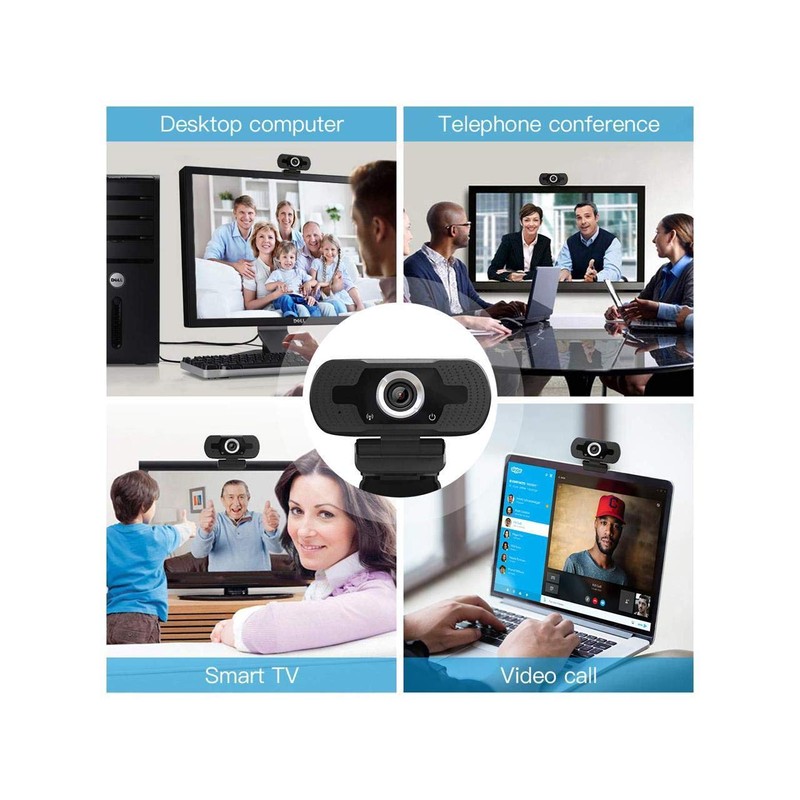 J41S Webcam with Microphone,1080P video camera with microphone USB Computer
