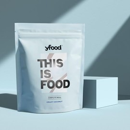 yfood Crazy Coconut Drinking Meal - 12 Meals of 400 kcal in Powder Form - 26 g Protein, Vitamins & Minerals - Coconut Flavour