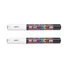 2 X Uni Posca Extra Fine Marker, White (PC1M.1)