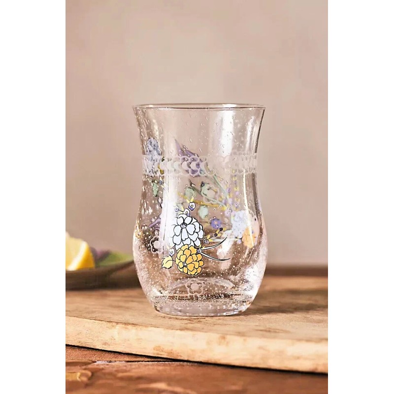 Anthropologie NEW Anthropologie Turkuaz Kitchen Posy Juice Glass Betül Tunç’s