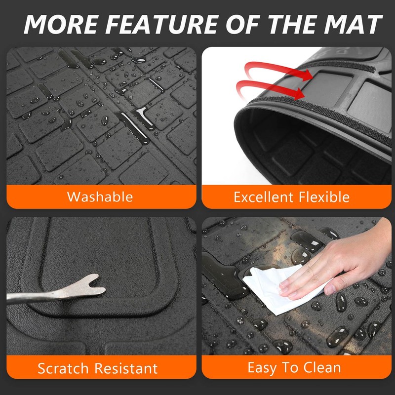 powoq Backrest Mat Compatible with 2017-2025 Mazda CX-5 Cargo Liner