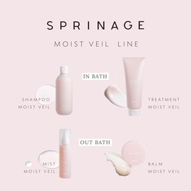 SPRINAGE Shampoo Moist Veil (Scalp Hair Shampoo) 24.0 fl oz (680 ml)