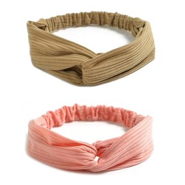 DRESHOW - Paquete de 10 diademas boho para mujer y niñas, estilo cruzado, elásticas, trenzadas