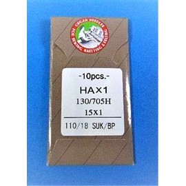 Organ Flat Shank 15x1BP Ball Point Sewing Machine Needles Size 110/18~ 6820-18