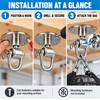 3.5 Inch Punching Bag Ceiling Mount, Iron Swivel Heavy Bag