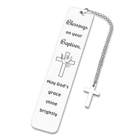 Baptism Gifts for Girl, Christening Bible Bookmark for Women Religious Gifts for Teen Girls 14-16 Christian Gifts for Teen Girls Bible Study Supplies Faith Based Graduation Birthday Gifts for Daughter