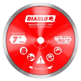 Diablo by Freud DMADC0700 7 in. Diamond Continuous Rim Cut-Off Discs for Masonry