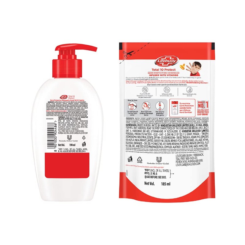 Lifebouy Lifebuoy Germ Protection Handwash,
