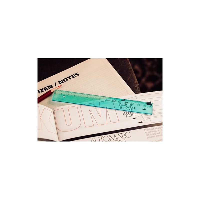 KUM AZ3032216-B - Ruler 15 cm L1 Pop TP Pack