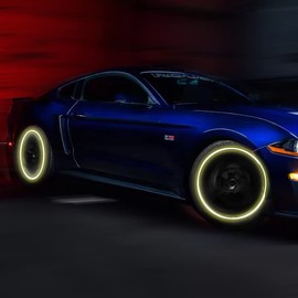 20PCS Car Wheel Reflective Decorative Strip,Night Safety Warning Stickers,Cars,Motorcycles,Bicycles are Applicable, Colorful and Diverse, a Street The Most Beautiful Car (Yellow)