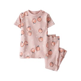 little planet by carter's unisex-baby Baby and Toddler 2-piece Pajamas made with Organic Cotton, Peaches, 2