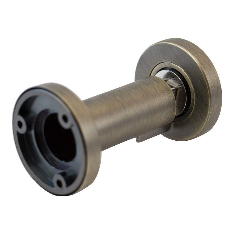 Stoppwerk Magnetic Door Stop - Antique-Look Stainless Steel Door Stopper