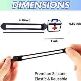 Silicone Cable Ties with Medical Bag charms for Earphone Phone Charger Audio Cable Computer