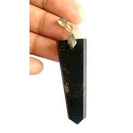 crystalmiracle Black Tourmaline 2 Inches Pendant Crystal Healing Fashion Jewelry Gift Handcrafted Accessory