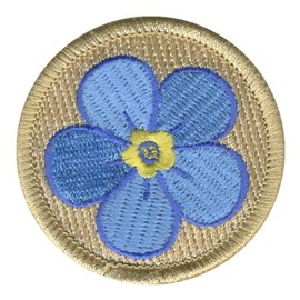 Forget Me Not Flower Patrol Patch (Sew-on) - ClassB