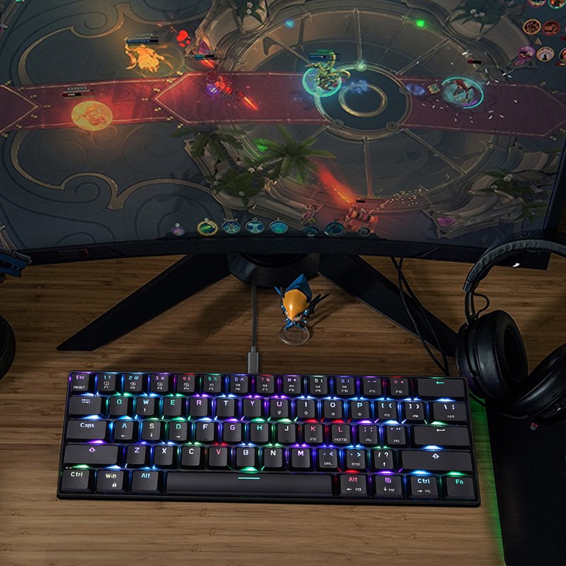 MOTOSPEED CK61 RGB Mechanical Gaming Keyboard OUTMU Red Switches Keyboard