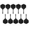 Pack of 10 Dart Shafts and Flights Made of One