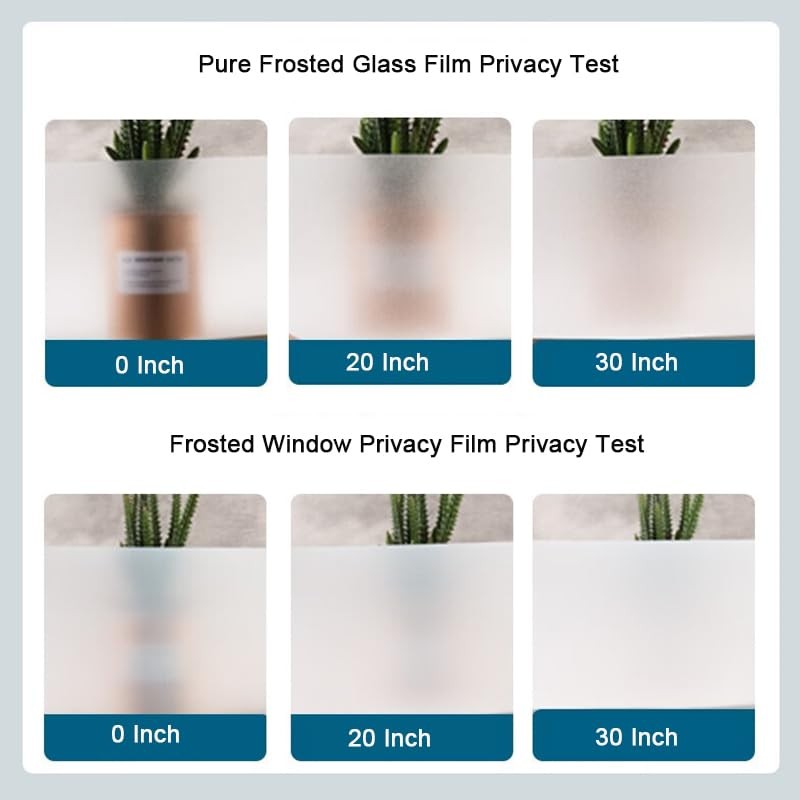 Frosted Glass Window Film Non Adhesive, Static Cling,Window Privacy Film