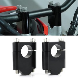 Xitomer 1 1/8" 28.6mm Motorcycle ADV Dirt Bike Handlebar Risers With Clamps, Fit for S1000R/ F800R/ CTX/Speed Triple/Hypermotard (black,40mm(1 9/16''))